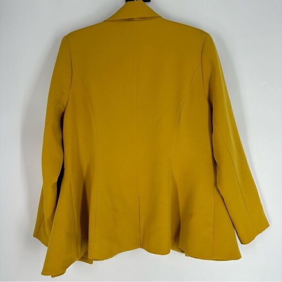 ELOQUII Women’s Mustard Yellow Button Up Blazer - Picture 6 of 9